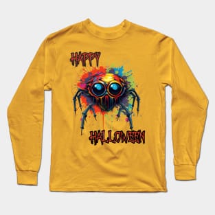 Spooky Spider Happy Halloween Long Sleeve T-Shirt